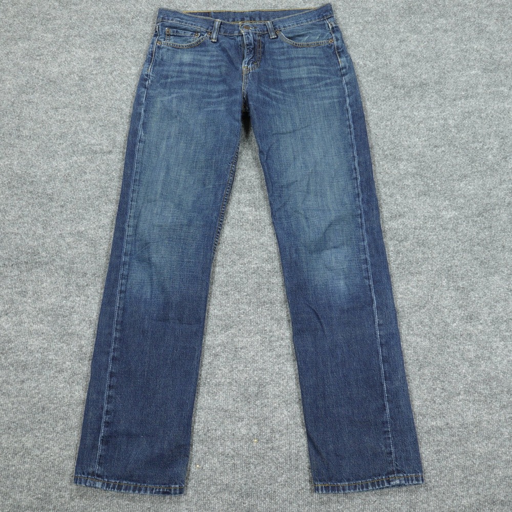 Levi's 514 Jeans Mens 30x32 Blue Straight Leg Medium Wash Denim Slim Straight